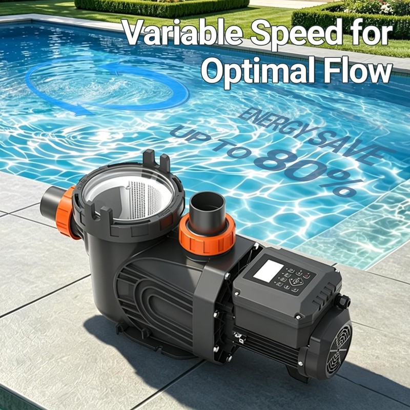 1.8-3.0 HP Variable Speed Pool Pump VAR Above Ground Swimming Pool Pump Inground gallery