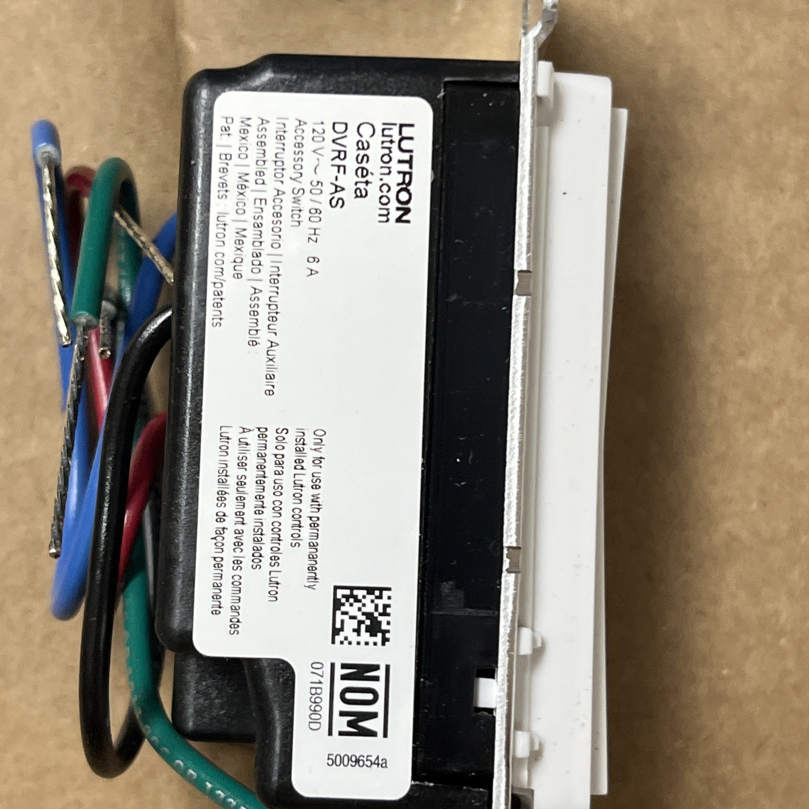 Lutron Claro Smart Accessory Switch, only for use with Diva Smart Dimmer Switch gallery