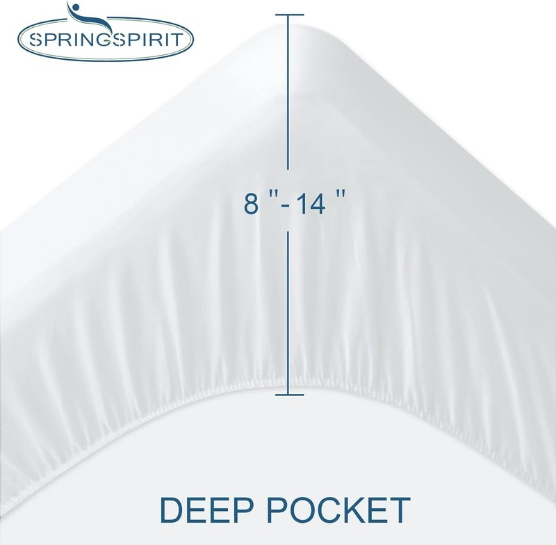 Terry Split King Mattress Protector Pad Cover for Adjustable Bed Fitted up-14'' gallery