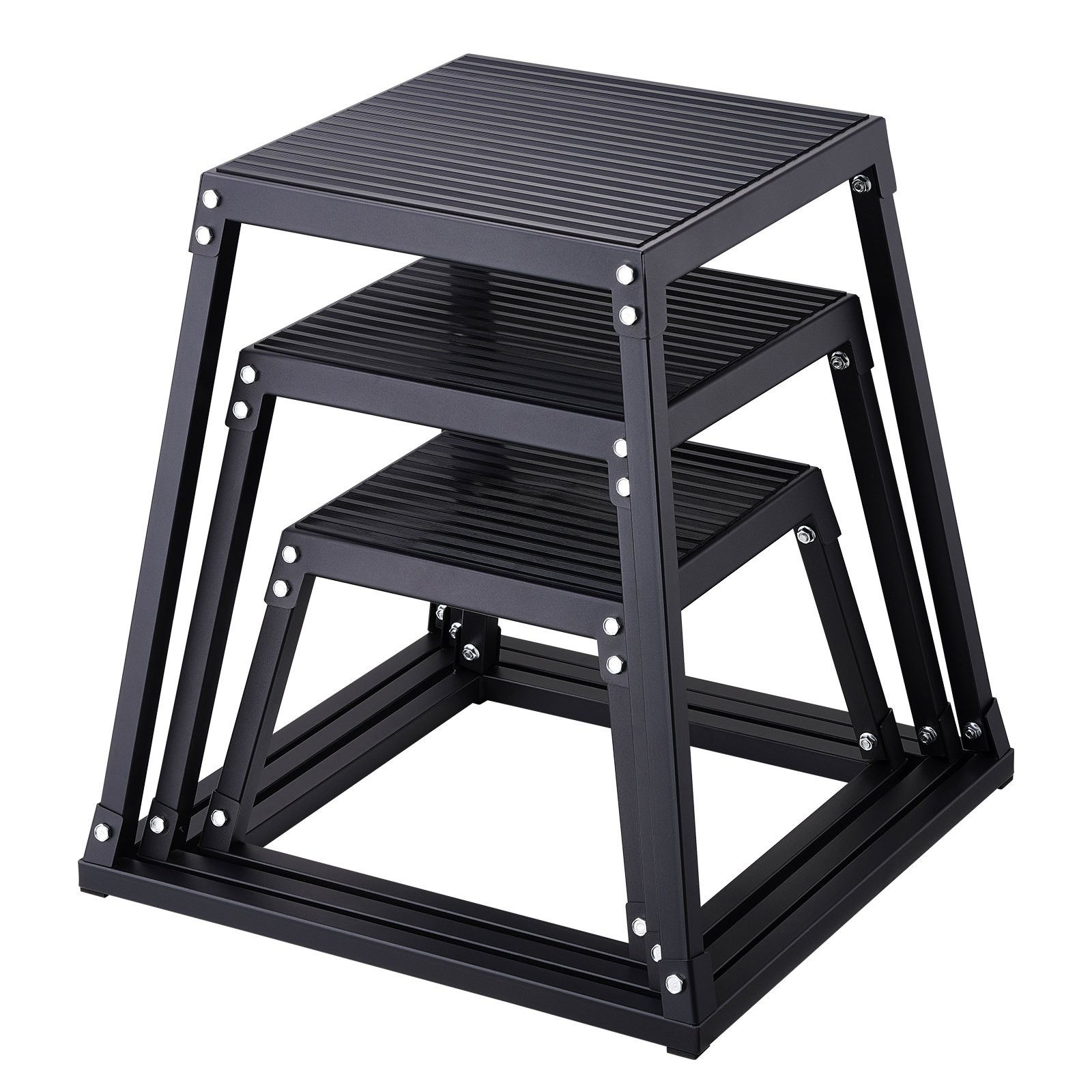 Plyometric Jump Boxes, 12/18/24 Inch Plyo Box, Platform and Jumping Agility Box, gallery