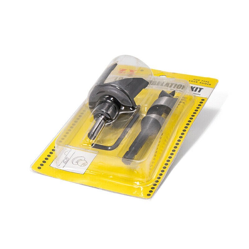 2 Pack - 3 Piece Kit for Cutting Circular Holes Doorknobs Lock Install Drill Kit gallery