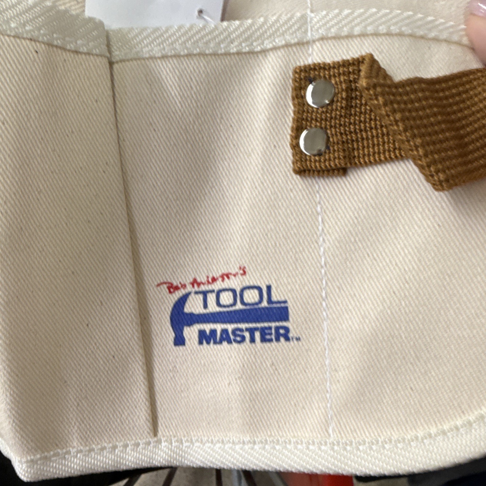 Tool Master Canvas Tool Belt Adjustable Quick Release Buckle Beige Brown gallery