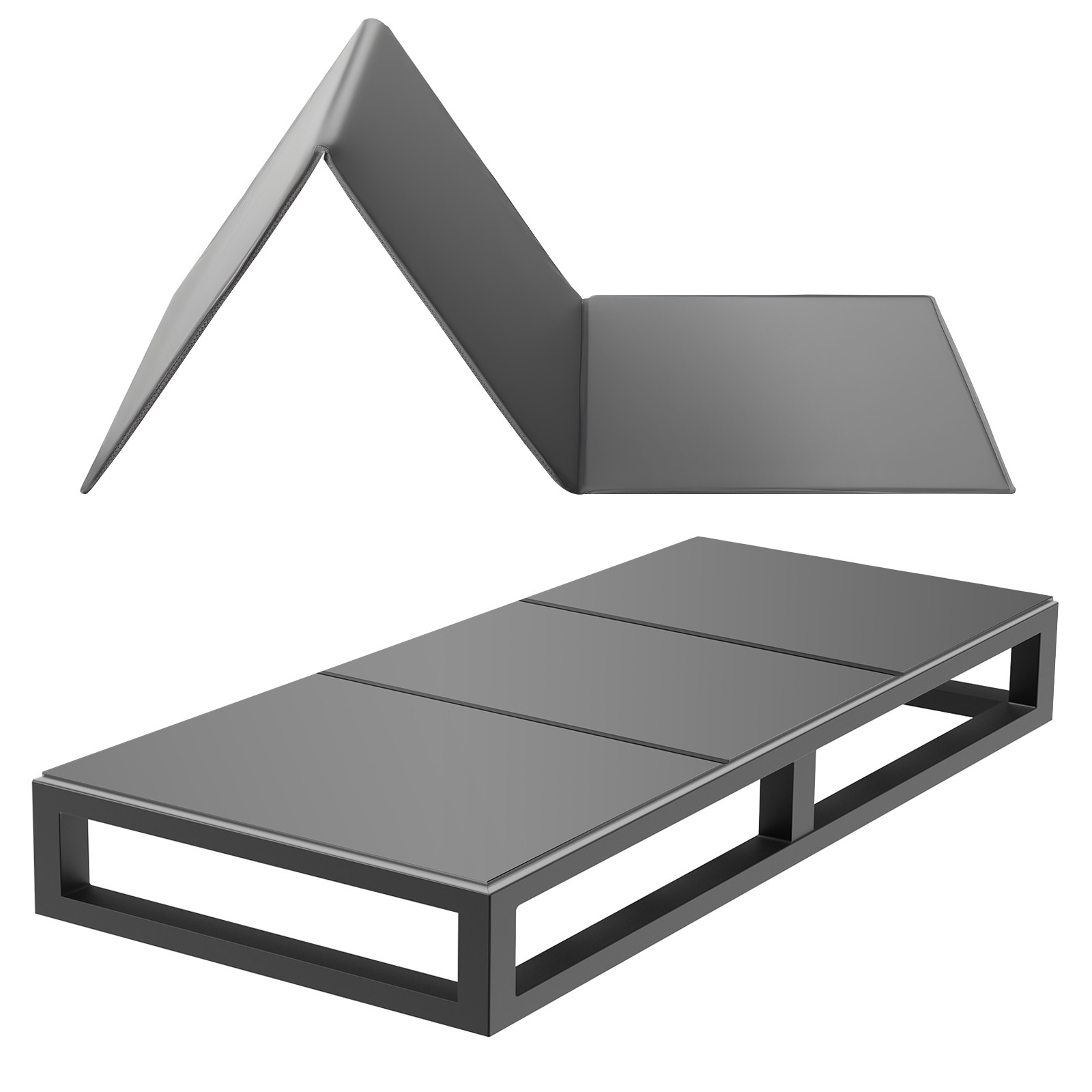 VEVOR Bunkie Board Twin Size Foldable Bed Board Under Mattress for Metal Frames gallery