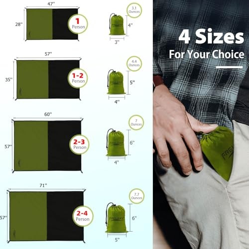 Pocket Picnic Blanket, Waterproof Sandproof Beach Mat, Compact Camping Tarp gallery