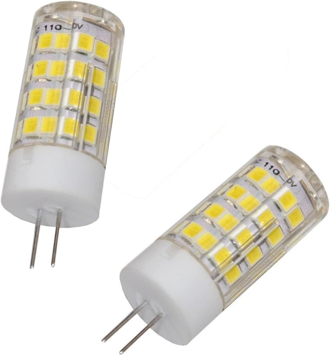 2-Pack G4 Bi-Pin 52 LEDs Light Bulb SMD 2835 3W 450-500Lm Cool White 6000-6500K gallery