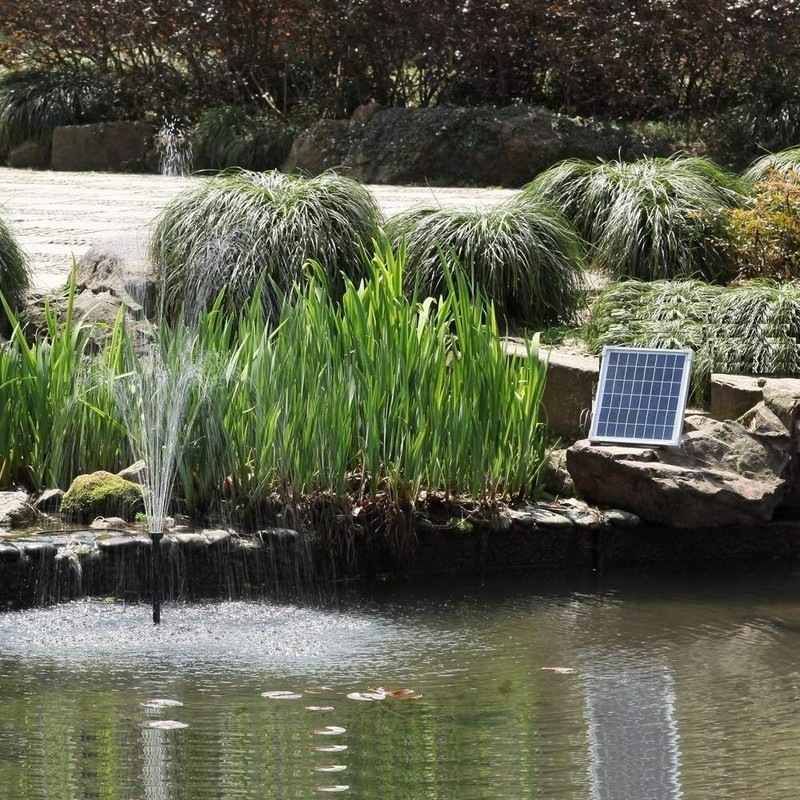 AEO Solar Water Pump KIT: DC Brushless 196GpH Water Pump w/ 10W Solar Panel gallery