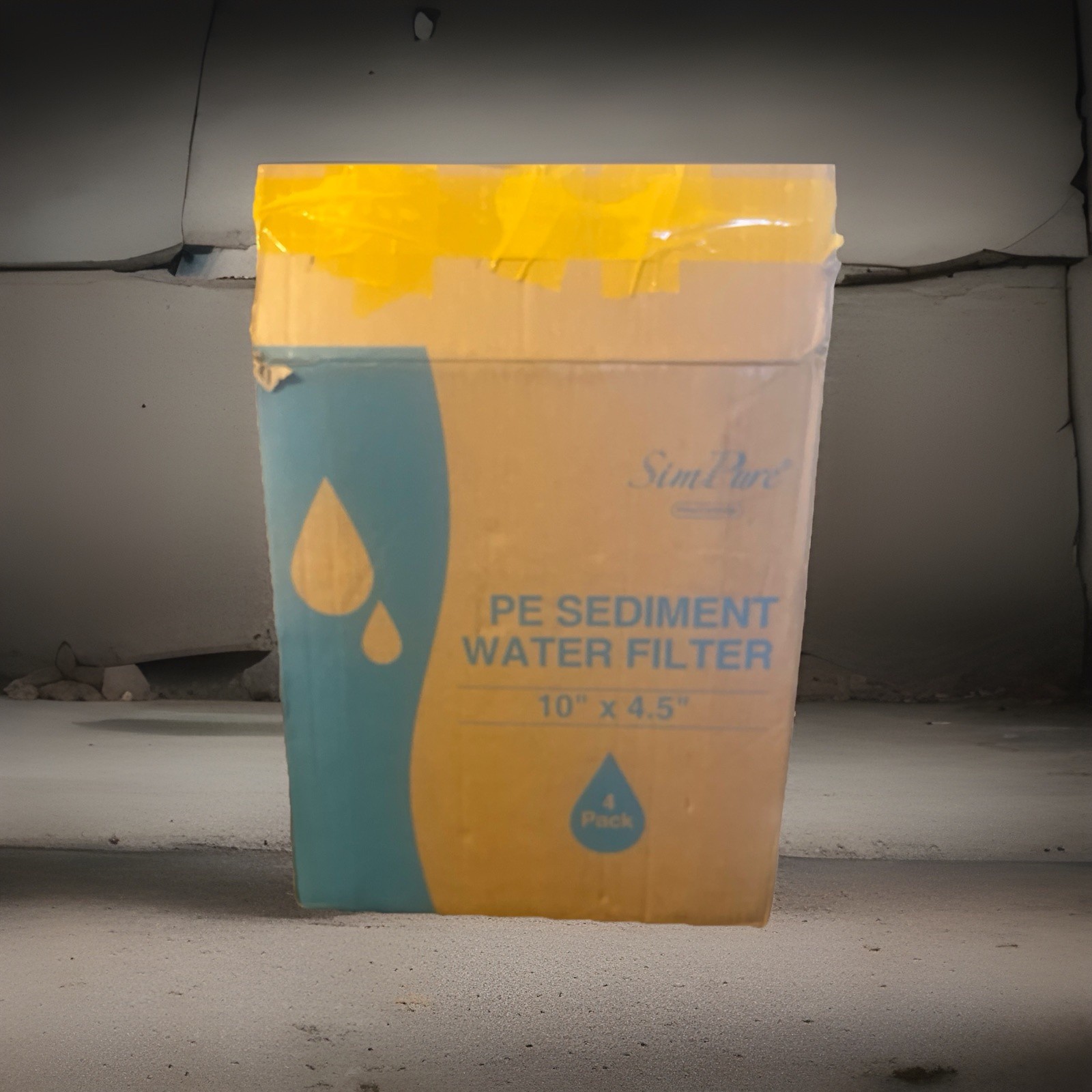 SimPure PE-F10B-20 Pleated Sediment Water Filter 10”x4.5” 20 Micron 4 Pack gallery
