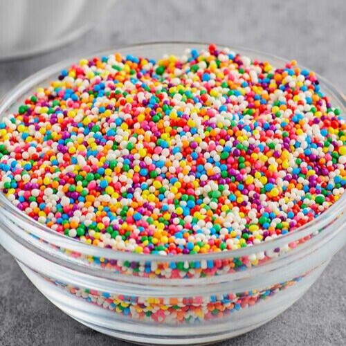 Rainbow Nonpareil Sprinkles (4) 8 oz containers Free Shipping gallery