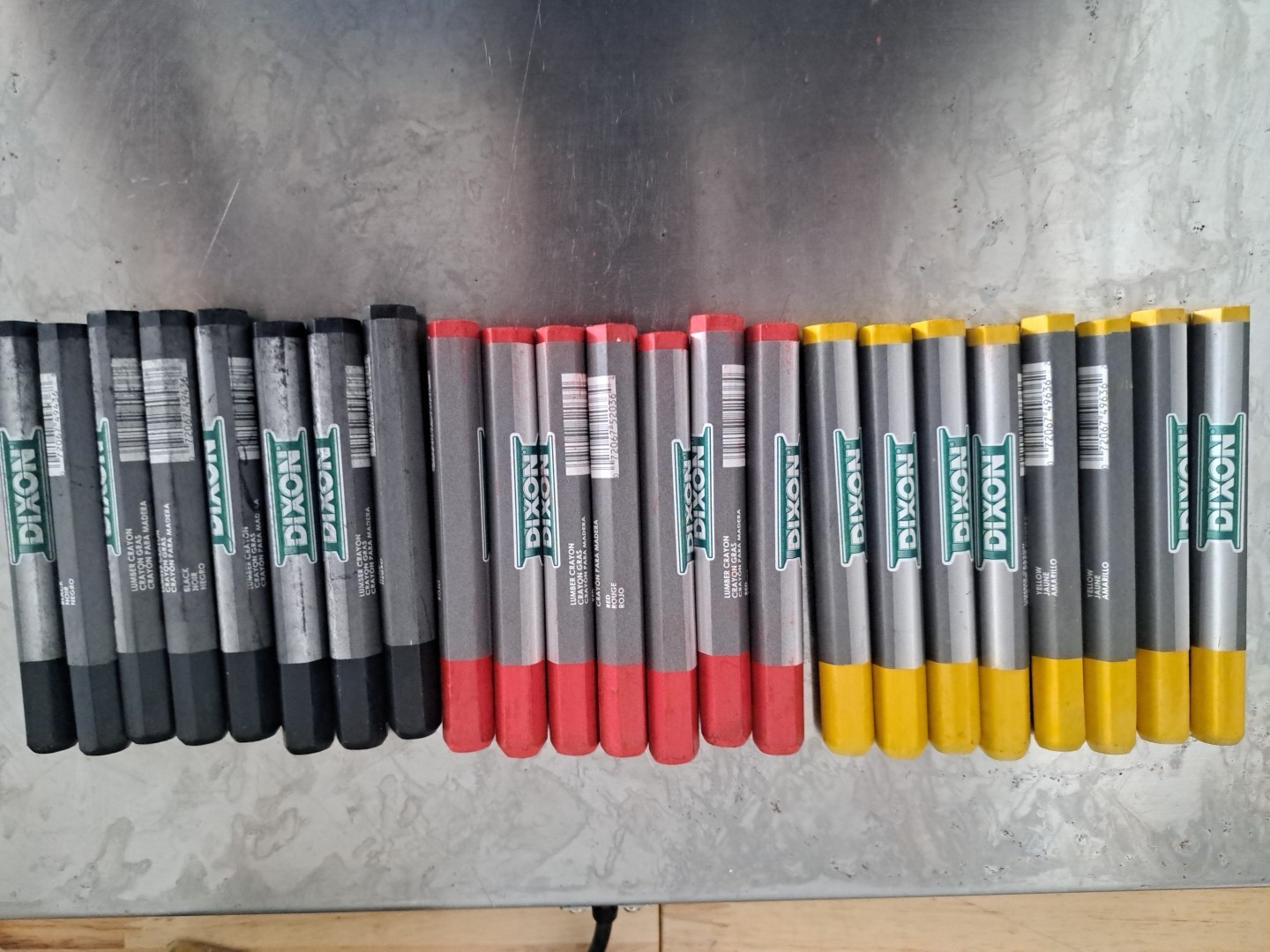 Dixon Lumber Extruded Crayons Multicolor Red Yellow Black 23 Pcs 4-1/2" L gallery