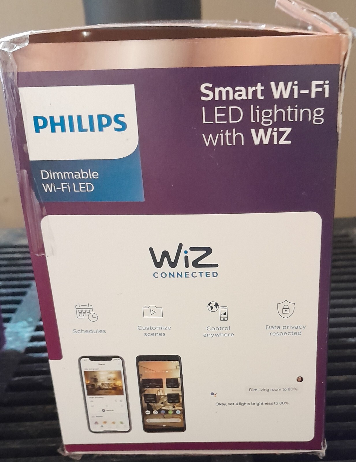 Philips Daylight LED 65Watt Dimmable Smart Wi-Fi Wiz Connected Light Bulb 2 Pack gallery