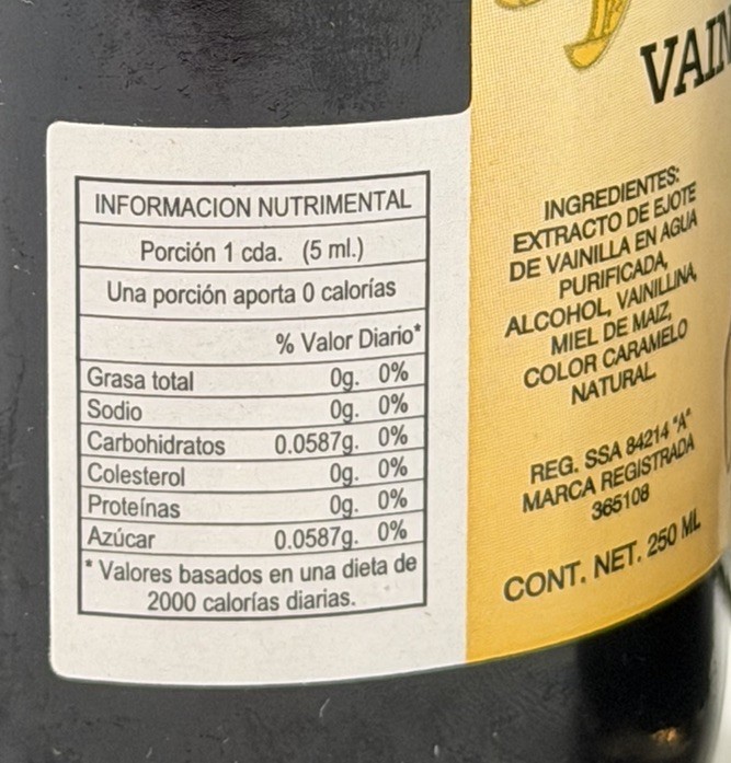2X La Vencedora Pure Mexican Vanilla Extract Glass 8.45oz/250mL Glass Bottles gallery