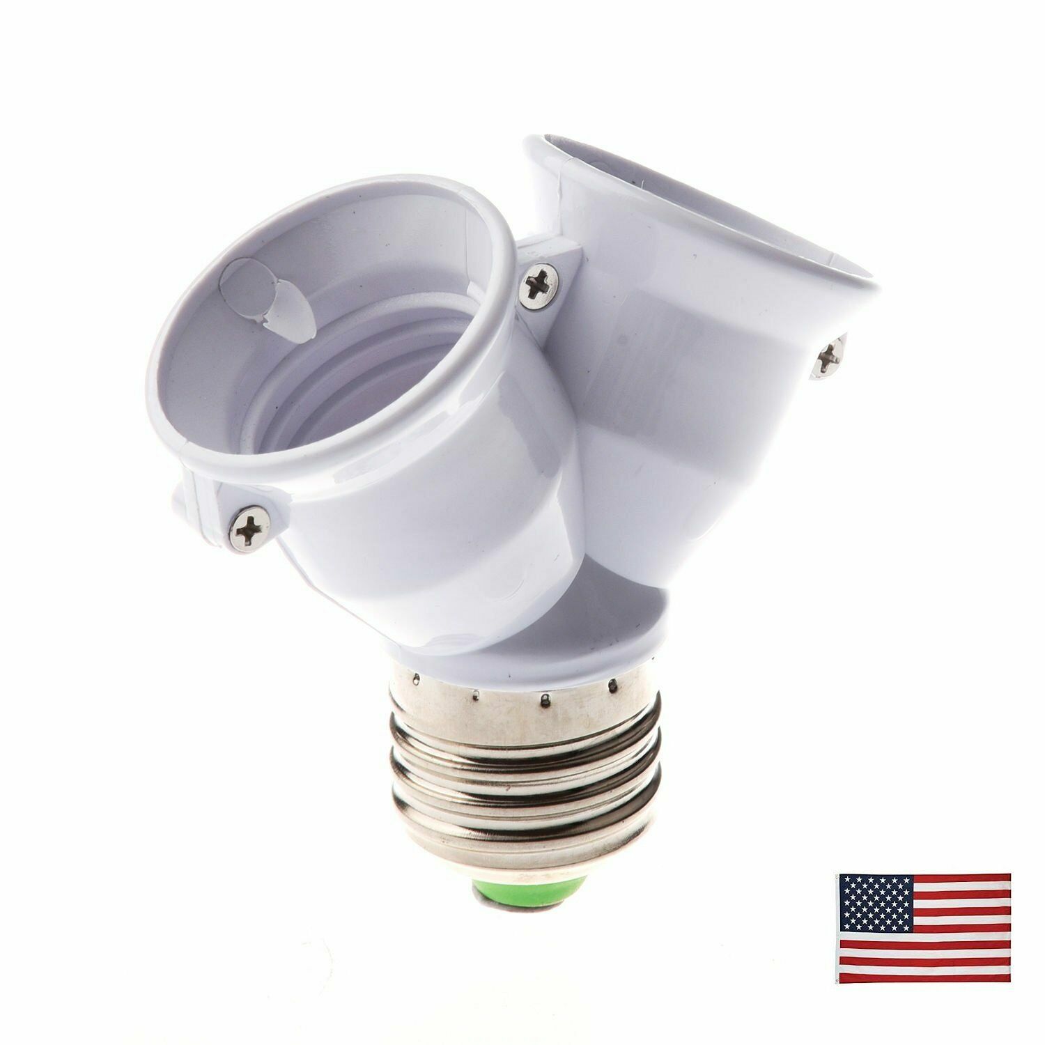 E27 1 to 2 LED Light Lamp Bulb Adapter Converter Split Splitter Base Socket HO gallery