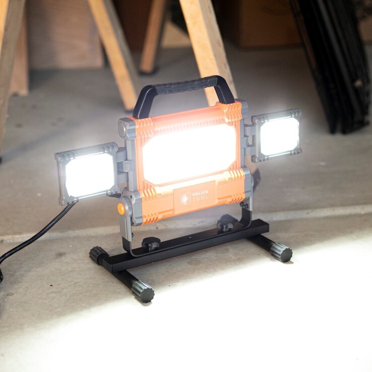 Helios 5000 Lumen Heavy Duty Work Light with Swivel Side Lights 360 gallery