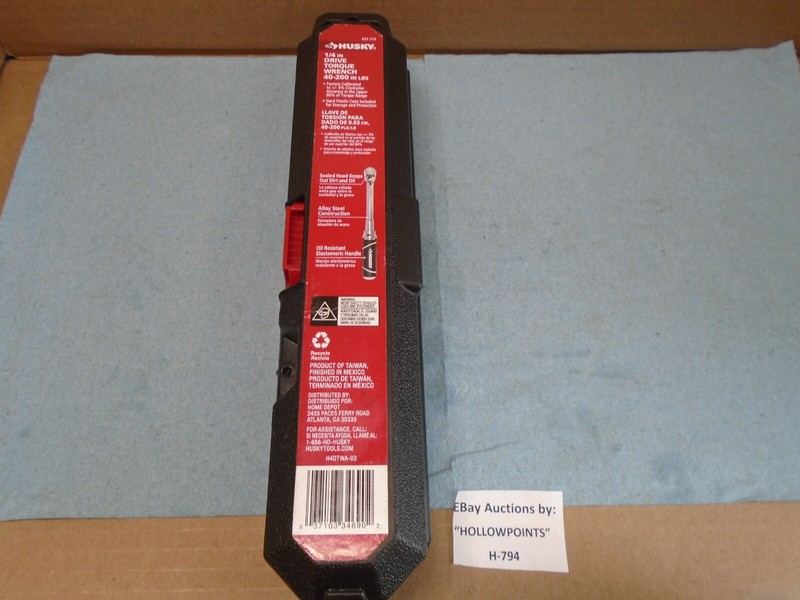 Husky 1/4" torque wrench gallery