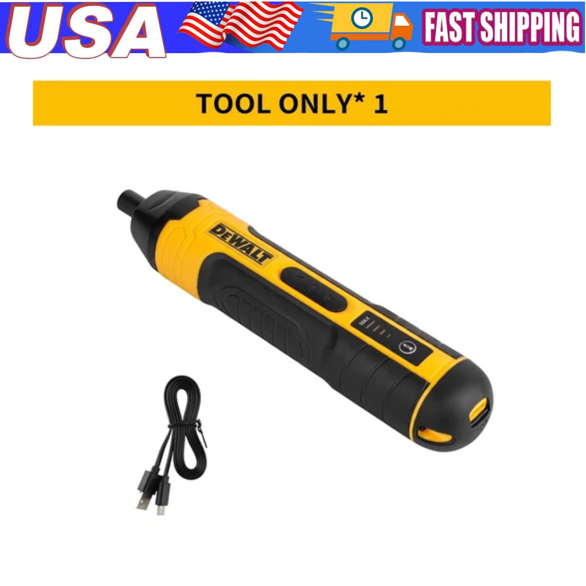 New DEWALT Cordless Electric Screwdriver 1300mAh USB Rechargeable Free Shipping gallery