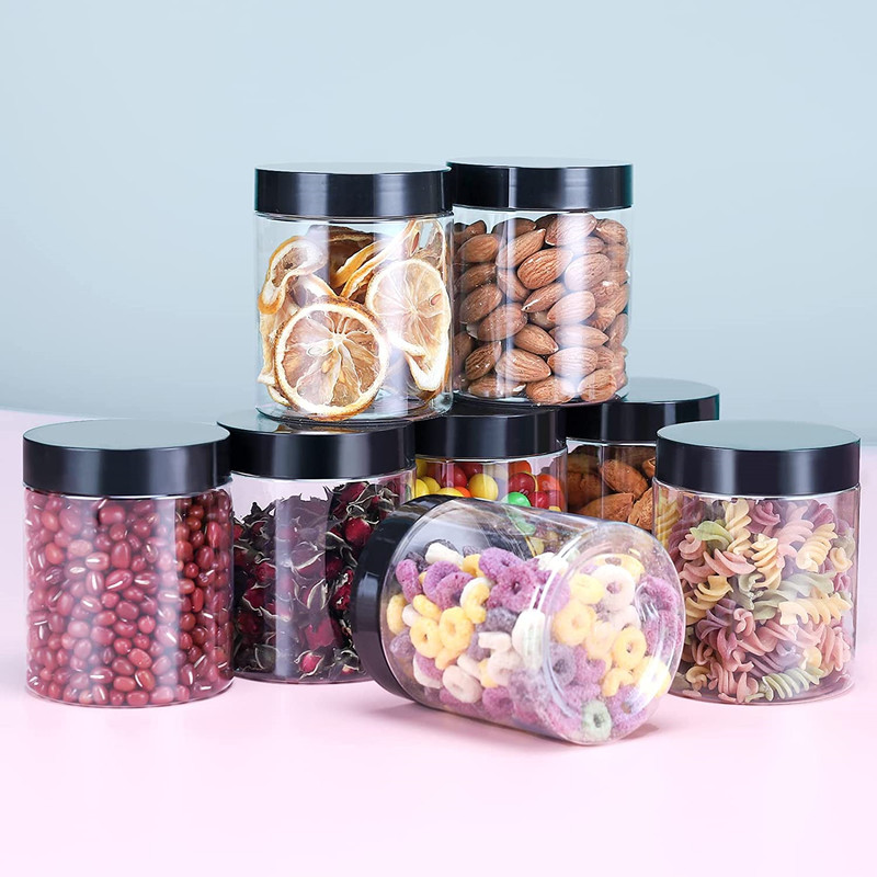 40 Pack Plastic Jars with Lids Gencywe 8 Oz Clear Slime Cosmetics Containers.. gallery
