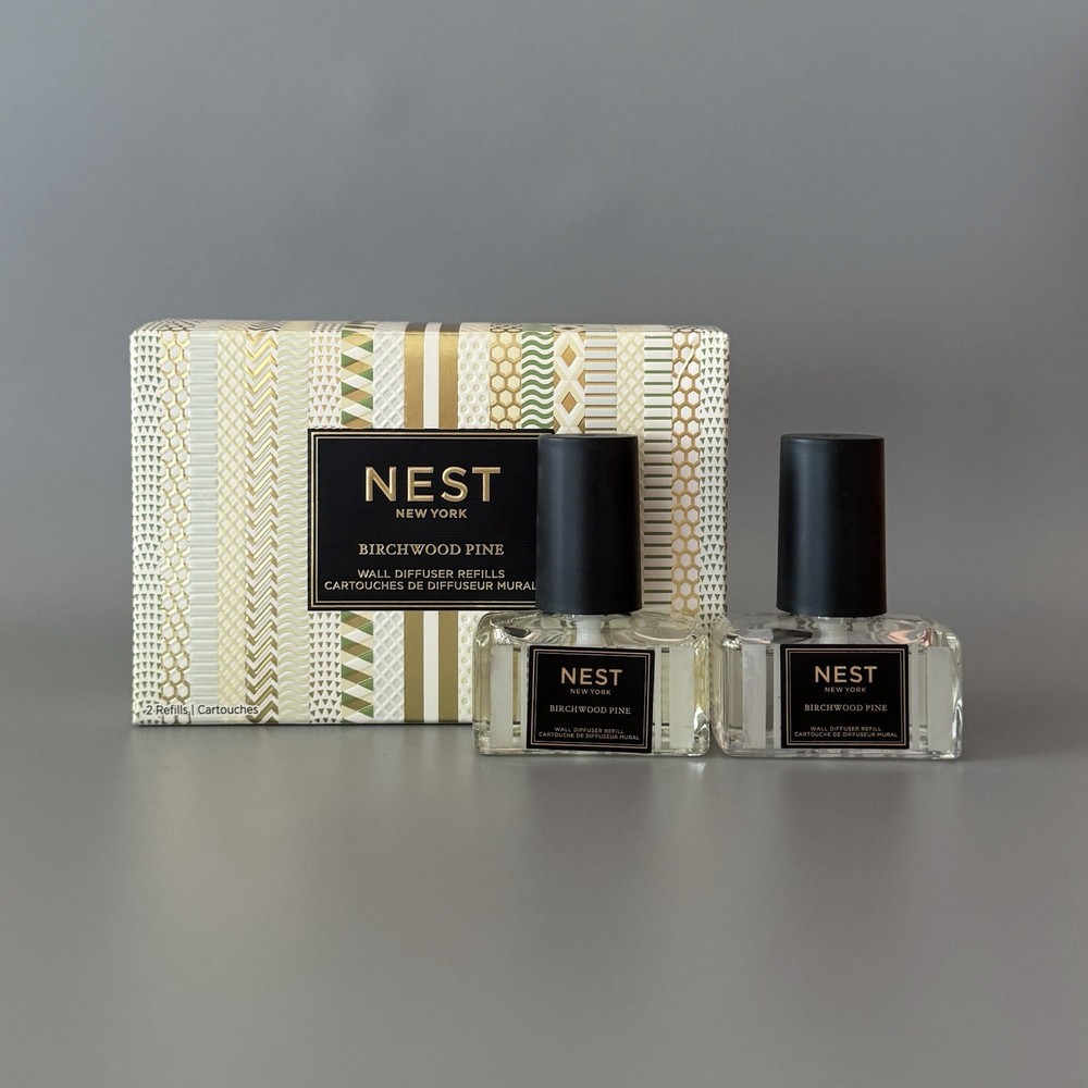 NEST Birchwood Pine Wall Diffuser Refills 2 x 0.7 fl oz/21 ml Open Box New