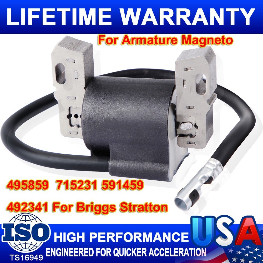 Ignition Coil For Briggs & Stratton 495859 715231 591459 492341 10HP-13HP Engine gallery