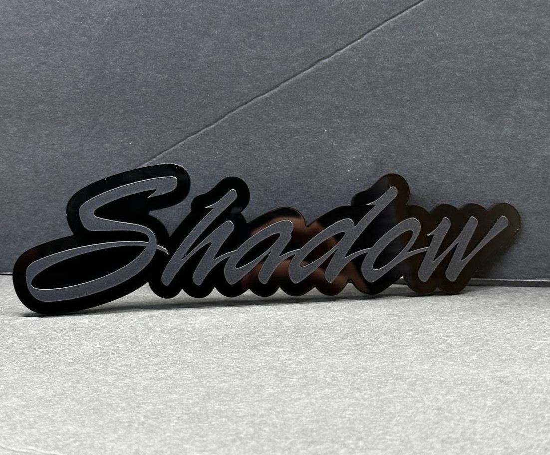 Custom Lazer Cut Car Acrylic Emblem Badge MULTI COLOR Customized Text Names gallery