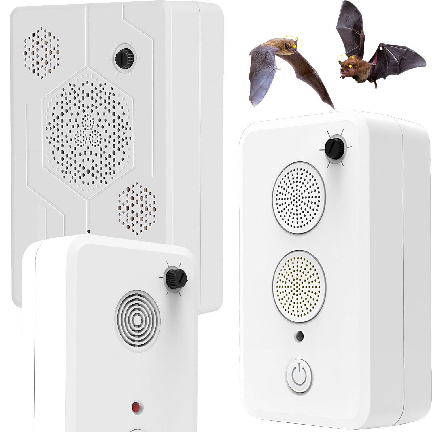 2/4Pack Ultrasonic Bat Repellent Devices Bat Fortress Exclusion Repeller Device gallery
