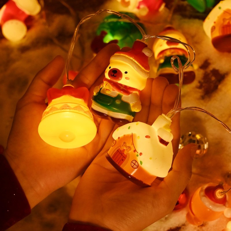 Christmas String Lights Decorations, 9.8FT 20 LED Christmas Fairy Lights, Bat... gallery