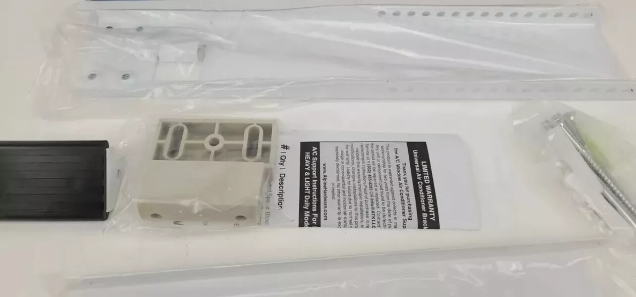 New Alpine Hardware 170 lb Universal Air Conditioner Support Bracket Heavy Duty gallery