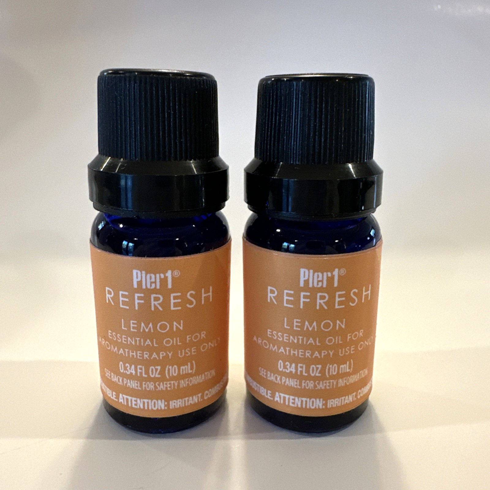 NEW Pier 1 One Lemon Essential Oil For Aromatherapy Use .34 oz each Lot Refresh gallery