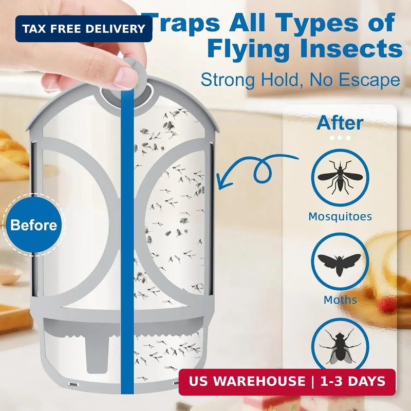10 Pack Flying Trap Refills Compatible with zzevo Flying Insect Trap Refill, Ins gallery