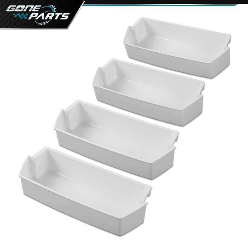 4 Packs White Shelf Bin Compatible with Kenmore Whirlpool Refrigerator gallery