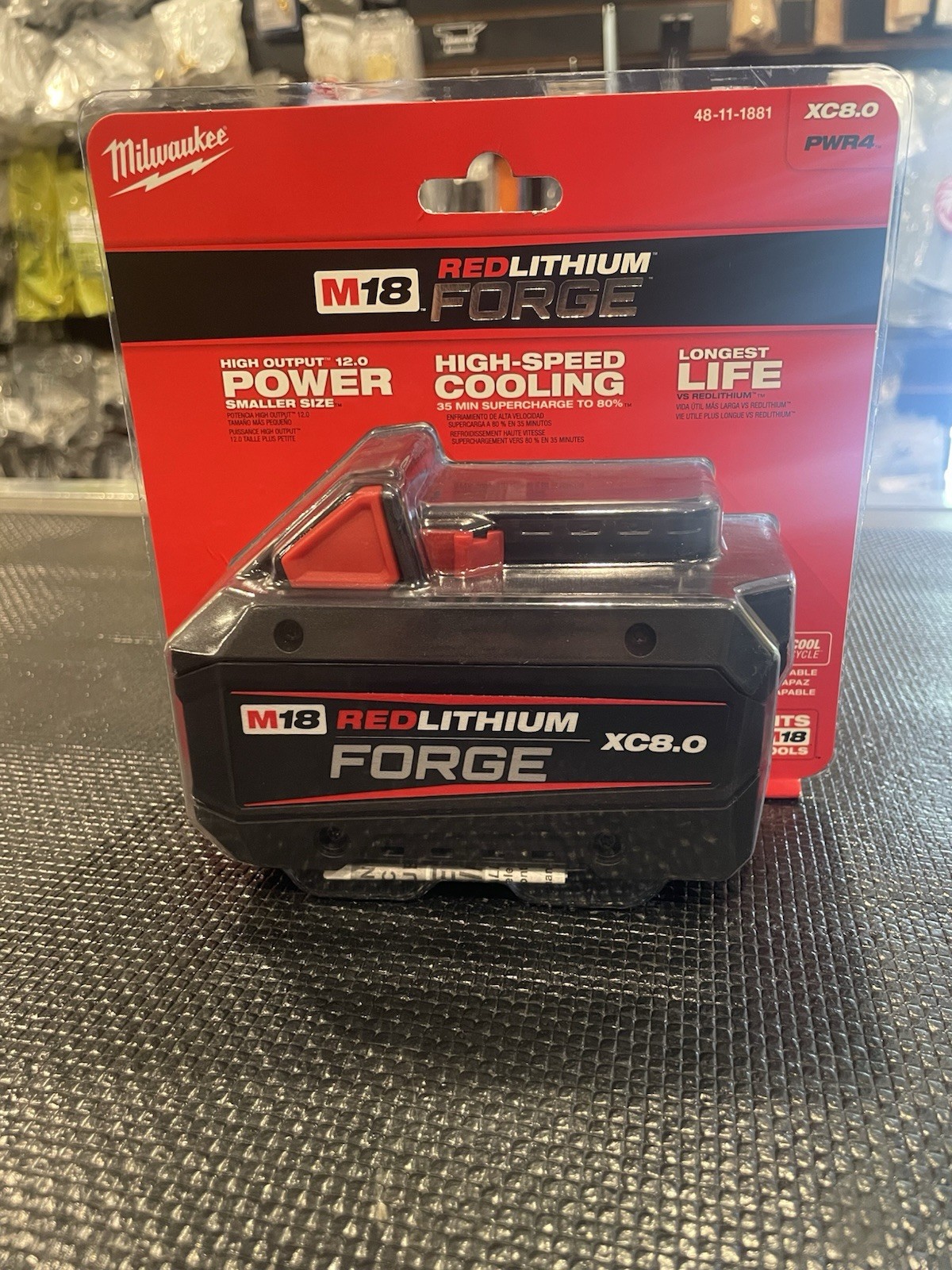Milwaukee 48-11-1881 M18 REDLITHIUM FORGE XC8.0 Battery Pack gallery