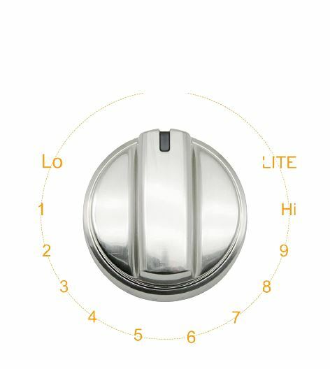 Stainless Steel Control Knob Compatible with GE Gas Range Stove WB03X24818 gallery