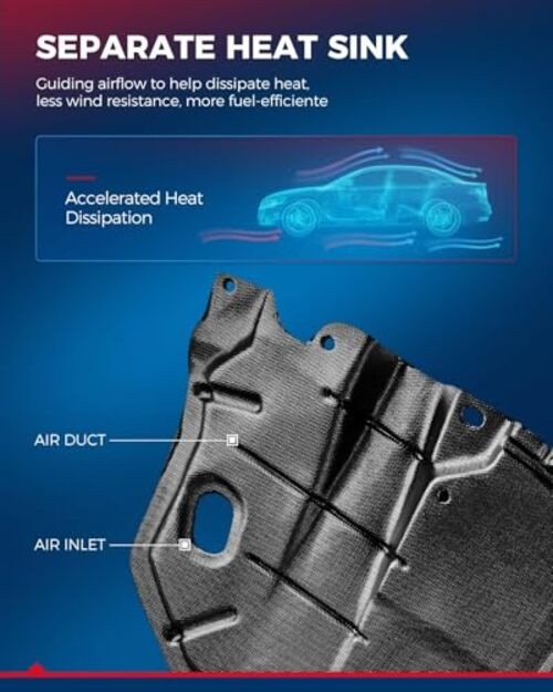 Engine Splash Shield Front Lower Under Cover Compatible LX1228105 LX1228106 gallery