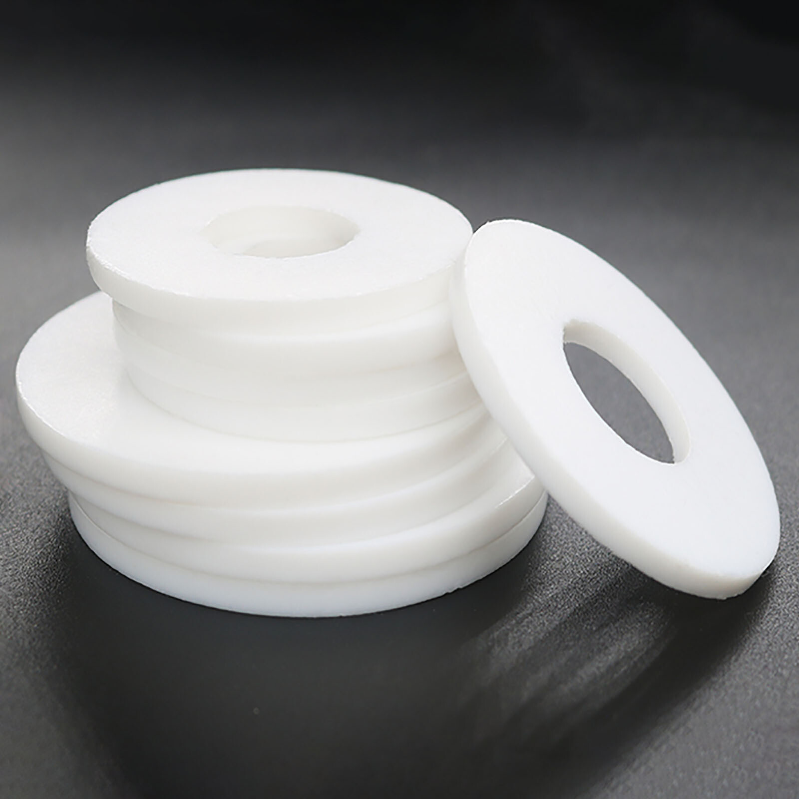 PTFE Washer / Spacers 2/3mm Thick Flat Ring Seal Gasket White ID 6mm-325mm gallery