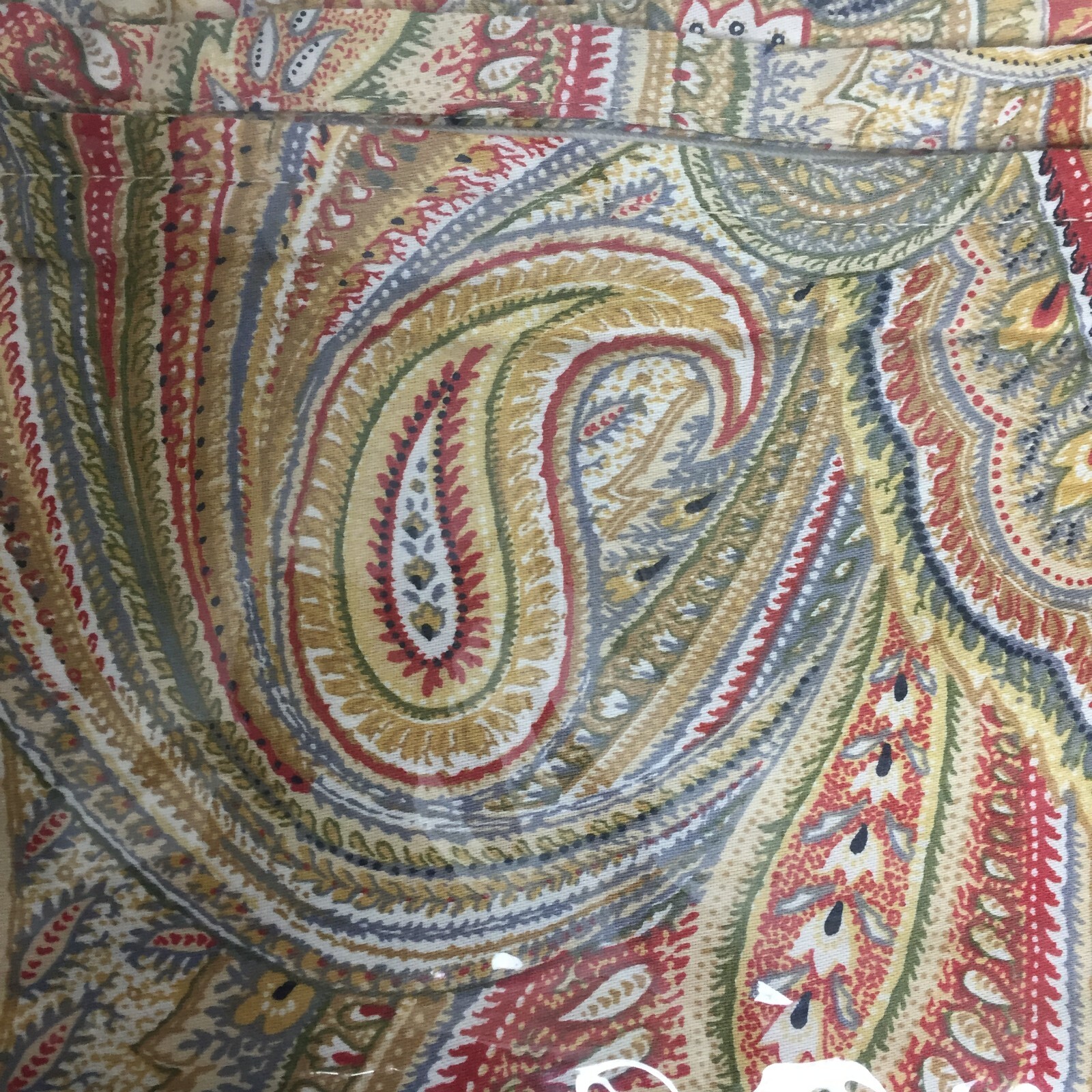 Noble Excellence Villa Standard Shams Gold Rust Gray Blue Paisley Set of 2 New gallery