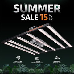 Spider Farmer G5000 LED Grow Light Full Spectrum CO2 Commercial Plant Veg Flower