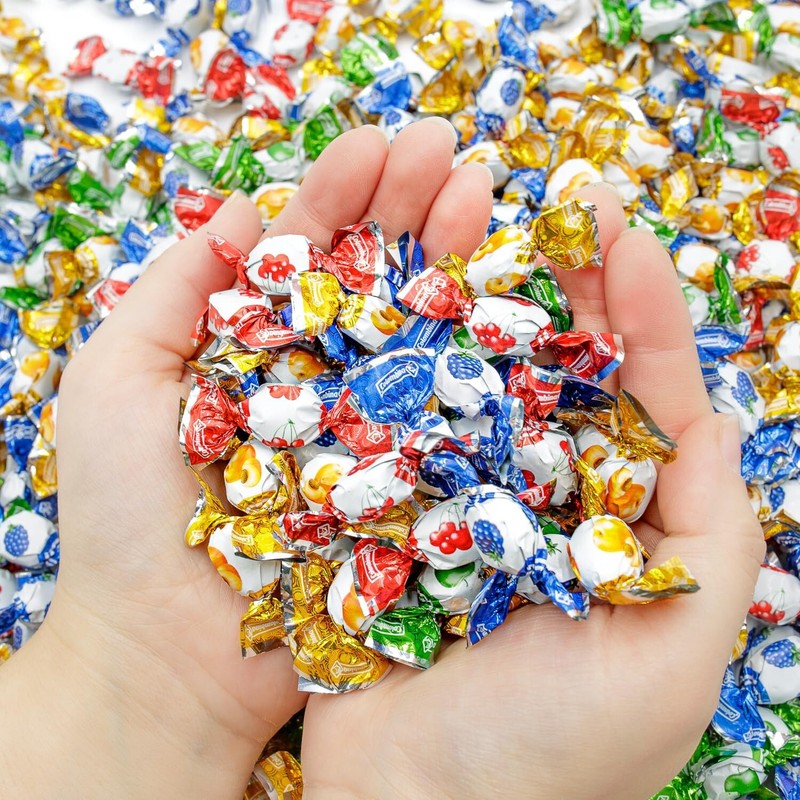 Colombina Delicate Fruit Drop 4 Assorted Flavors Bulk Delicious Candy (2.2 LB) gallery
