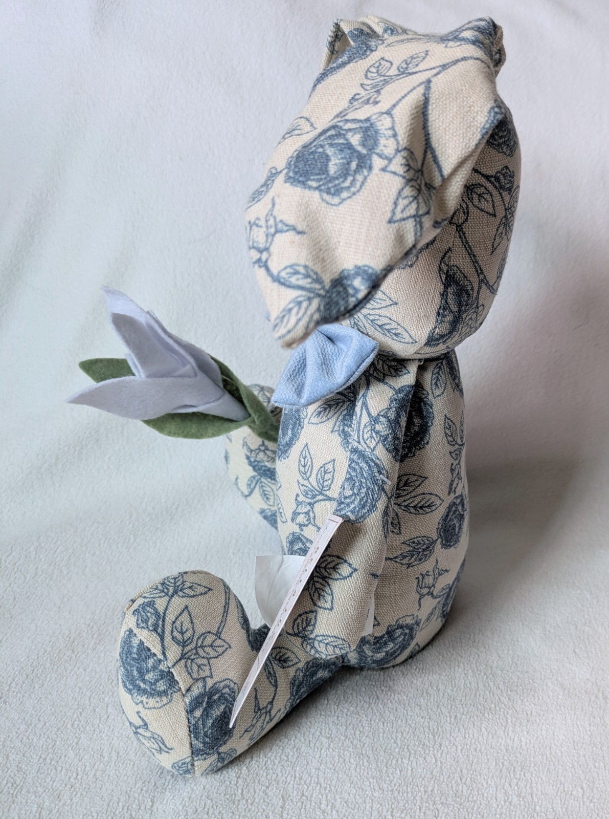Bella Lux Collection Printaniere Fabric Bunny Plush Blue Toile Easter Decor New gallery