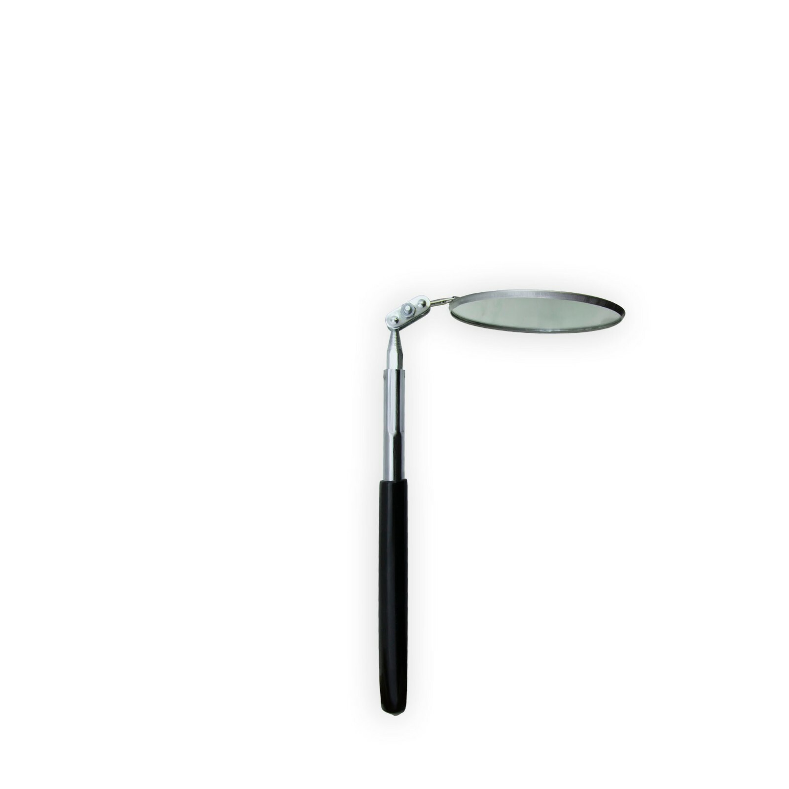 Ullman Telescoping Inspection Mirror Red Vinyl Grip 3-1/4 in. Diameter USA MADE gallery