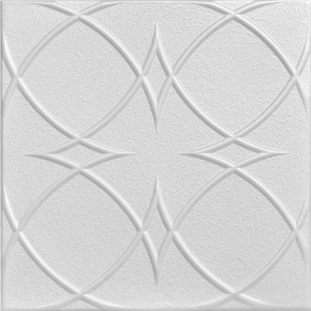 A La Maison Ceilings R82 Circles and Stars Foam Glue-Up Ceiling Tile (256 Sq. Ft gallery
