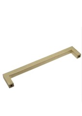 10pk GlideRite 7-9/16″ CC Solid Square Slim Bar Pull Satin Gold – 21683-192-SG-1