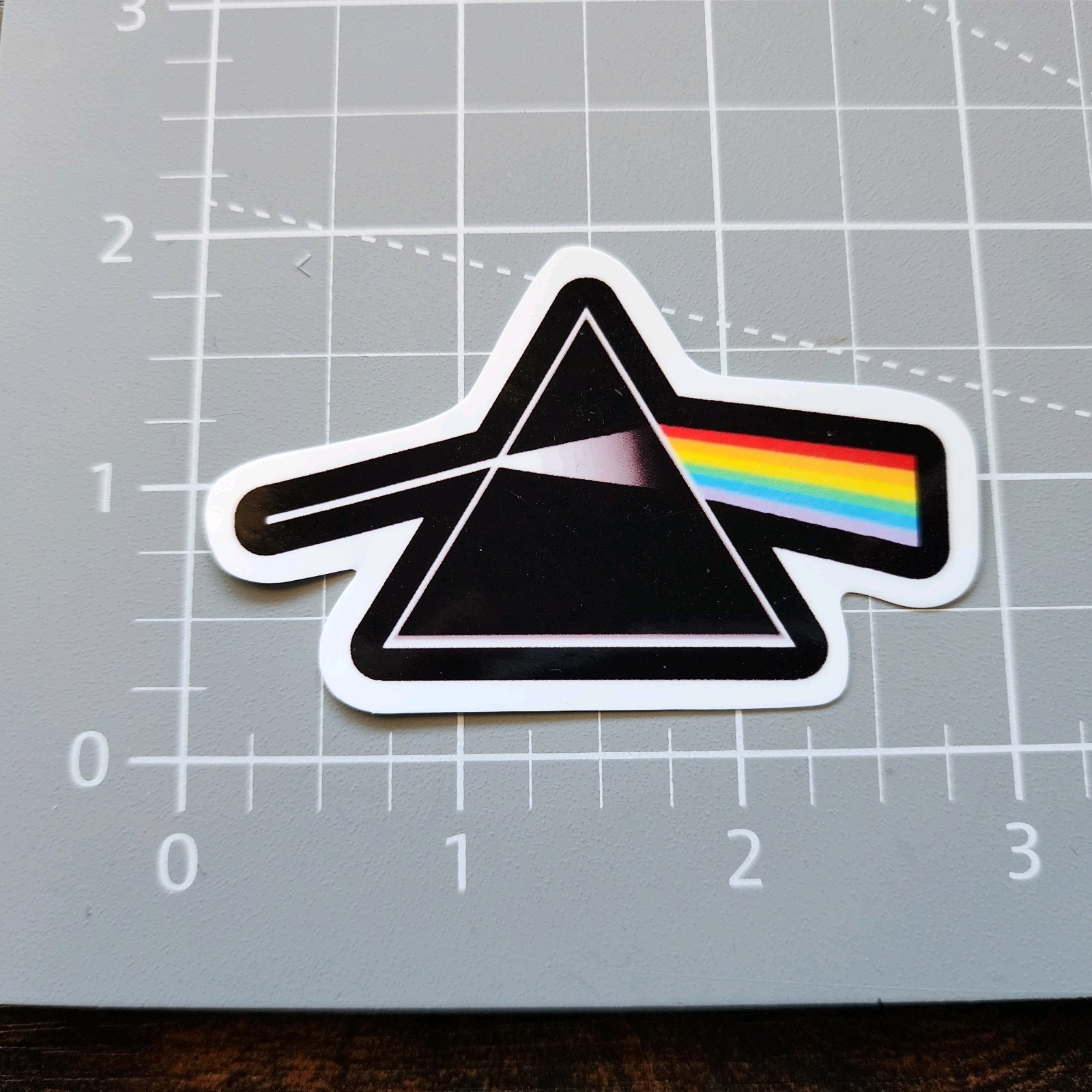 Pink Floyd 2" Vinyl Sticker Dark Side of The Moon Record 70s Rock Music Gilmour gallery