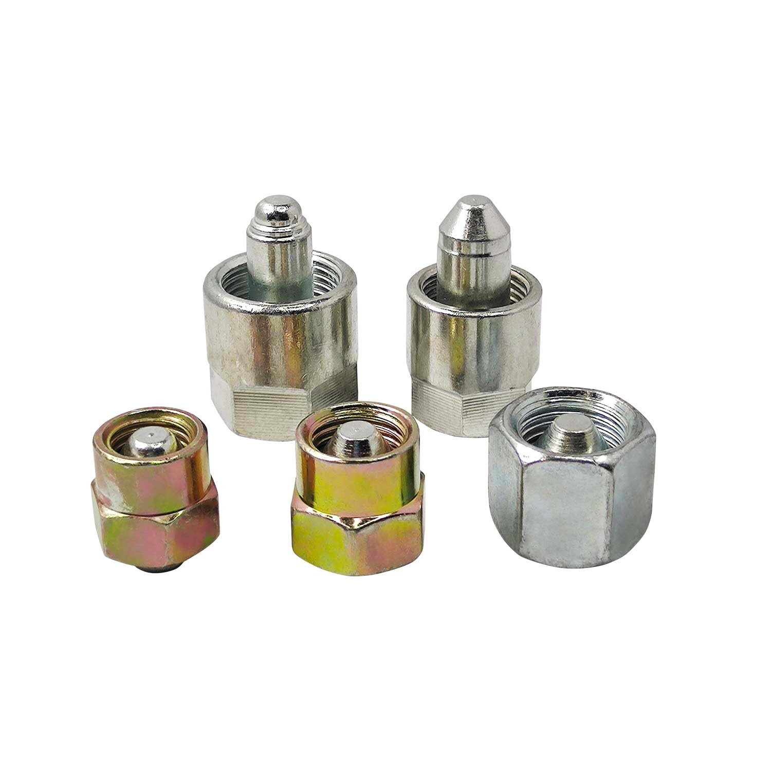 Mysttoo 5PCS Common Rail Fuel Injector Block-Off Caps 12mm 14mm 5PCS, Silver gallery