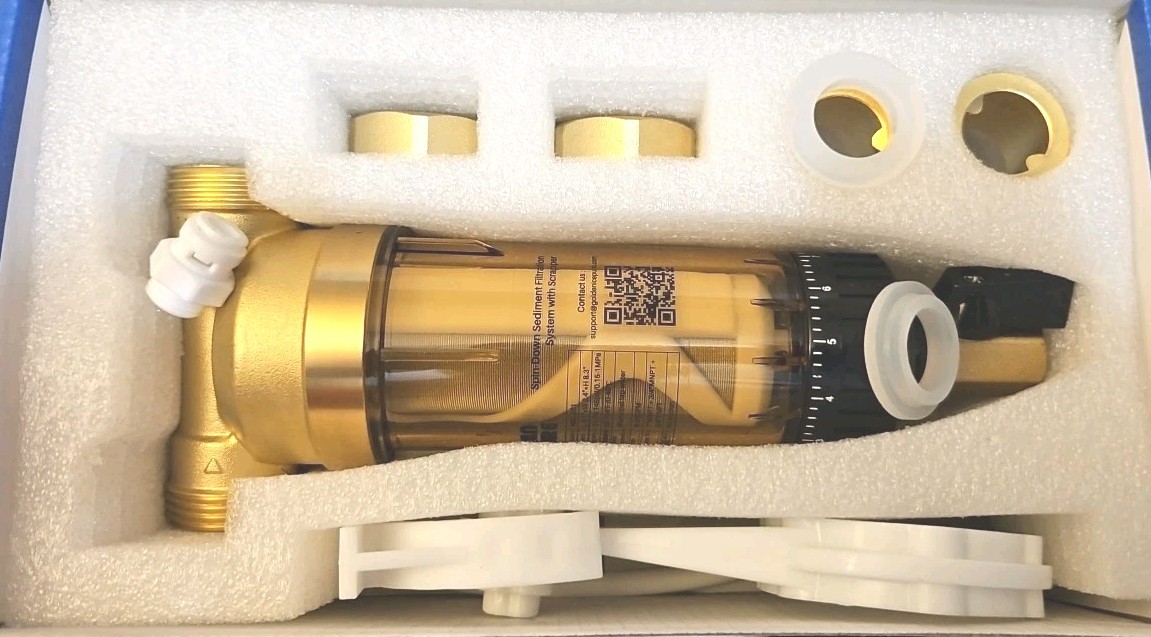 GOLDEN ICEPURE Spin Down Sediment Water Filter with Scrapper 40 Micron Reusable gallery