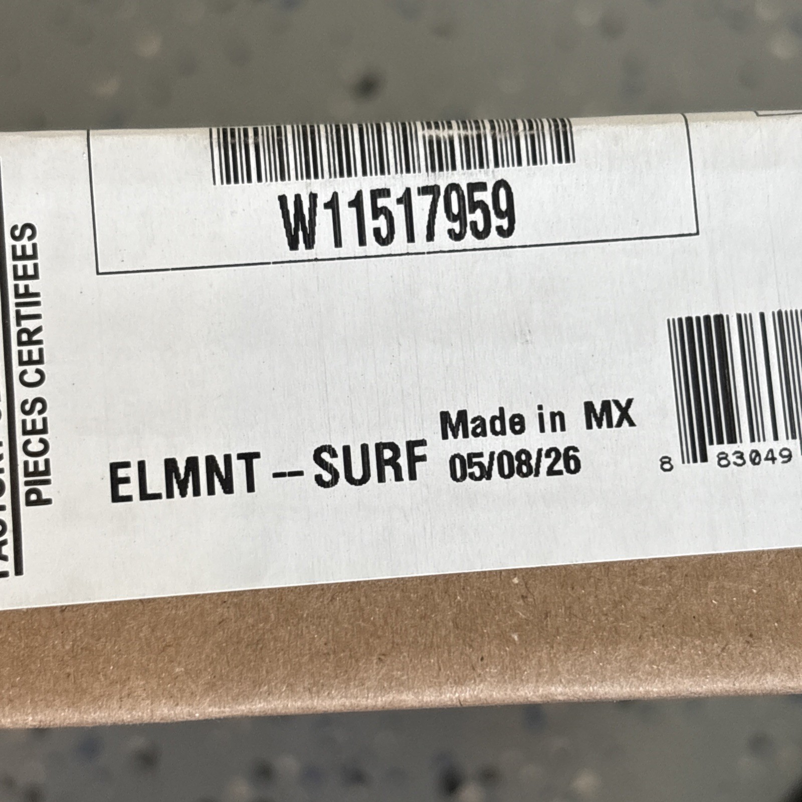 NEW OEM GENUINE Whirlpool Range Dual Radiant Element / W11517959 gallery
