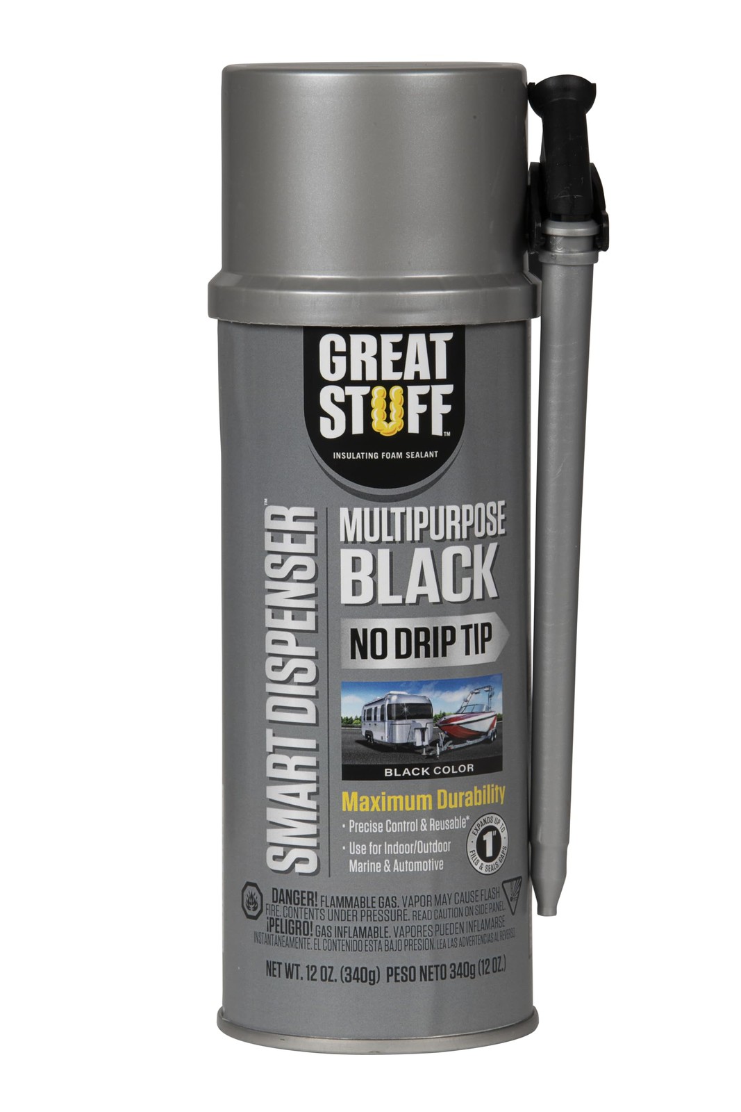 Multipurpose Expanding Foam Sealant Smart Dispenser Black 12 oz gallery