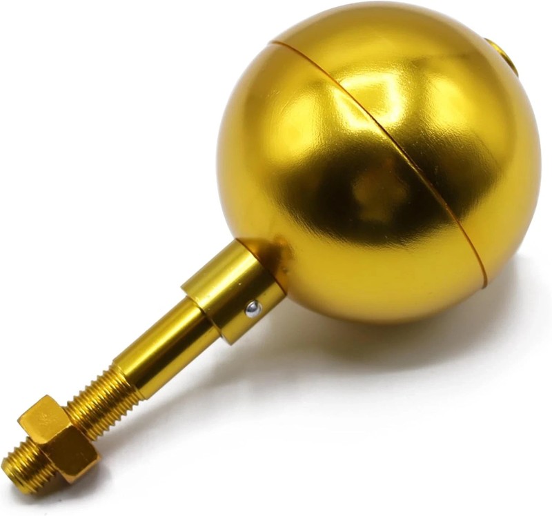 Flag Pole Ball Topper Ornament Flagpole Top Replacement Aluminum Anodized Finish gallery