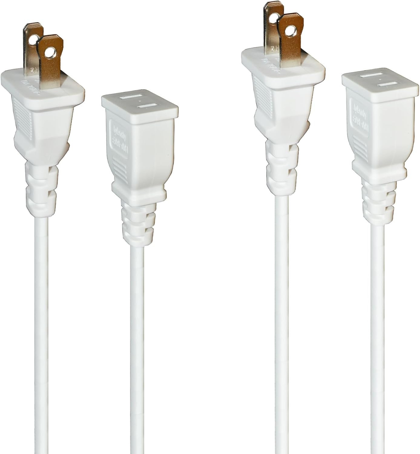 15FT White 2-Prong Extension Cord for Indoor and Outdoor Use gallery