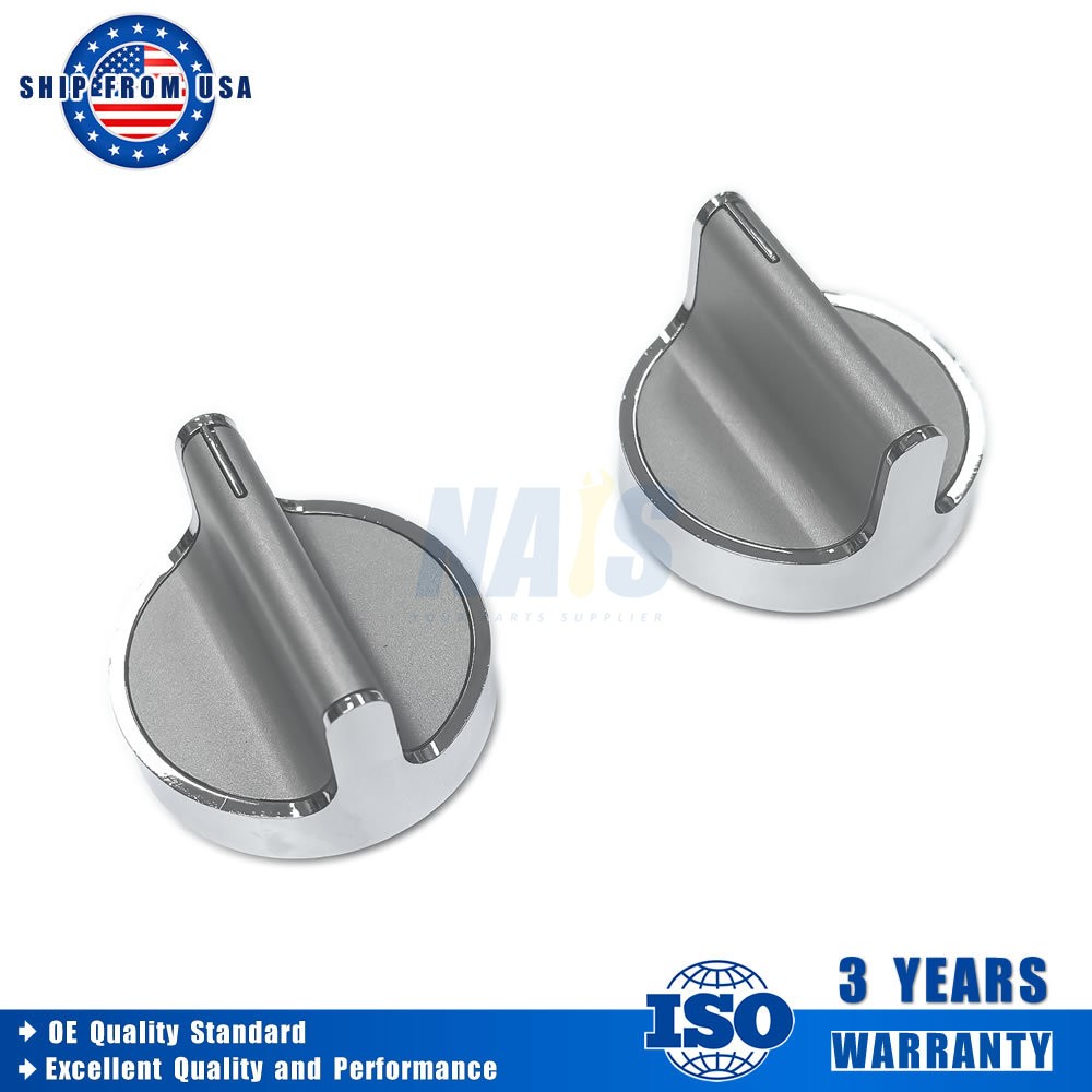 2X W10594481 Gas Range Stove Knobs Replaces fit Whirlpool Range WCG97US0DS00