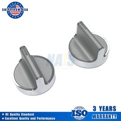 2X W10594481 Gas Range Stove Knobs Replaces fit Whirlpool Range WCG97US0DS00