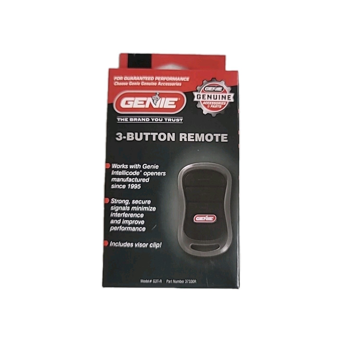 Genuine Genie 3-Button Remote MODEL G3T-R, # 37330R w/ Intellicode Technology gallery